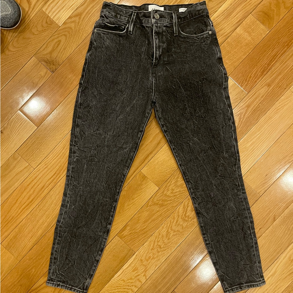 frame ali high rise cigarette jeans